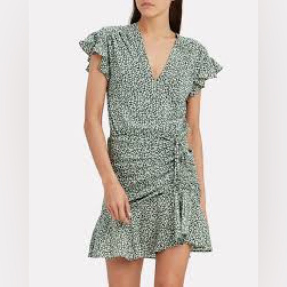 Veronica Beard Marla Forest Green White Dress 4